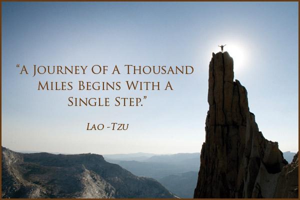 Image result for the journey starts with a single step